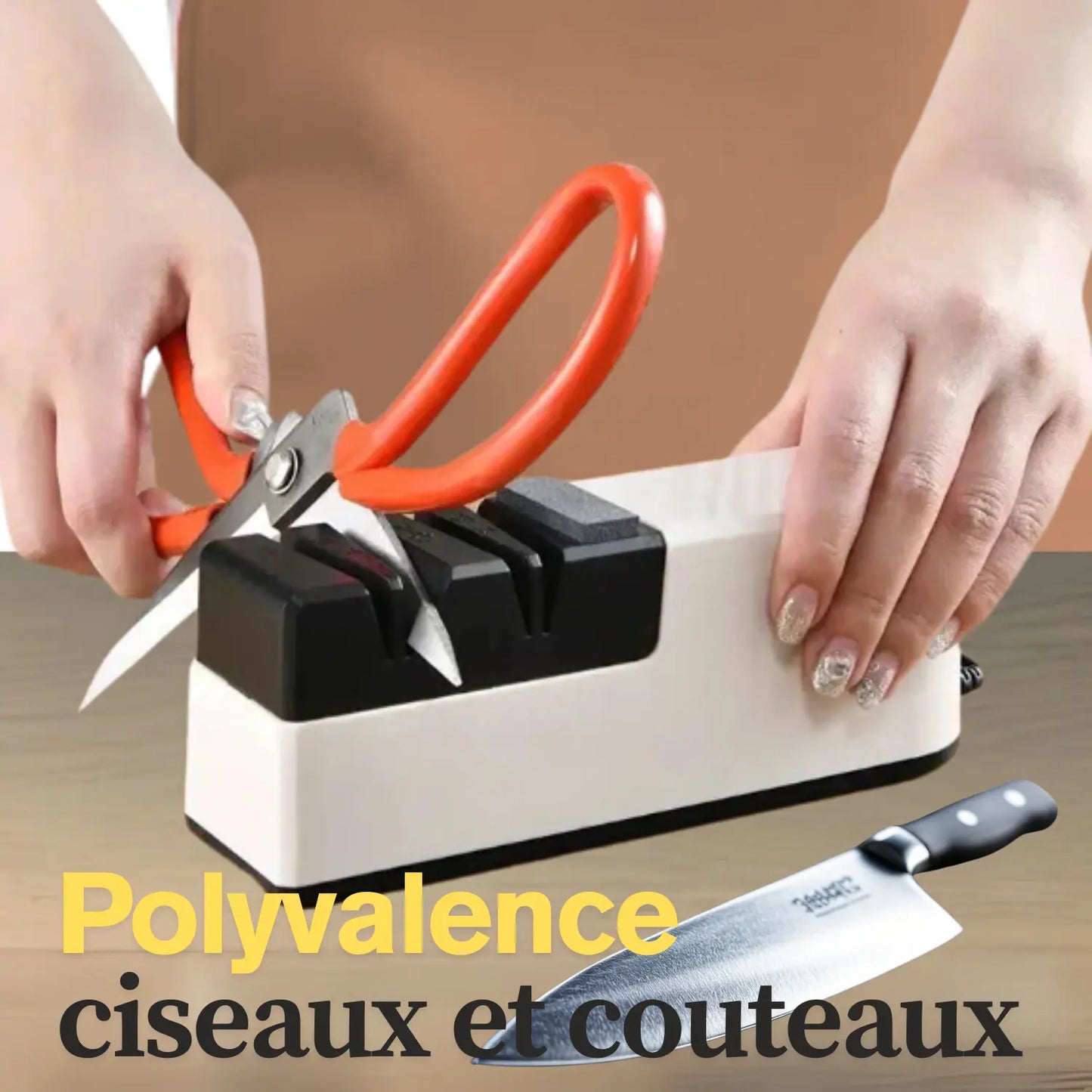 Affuteur de couteaux électrique ciseaux