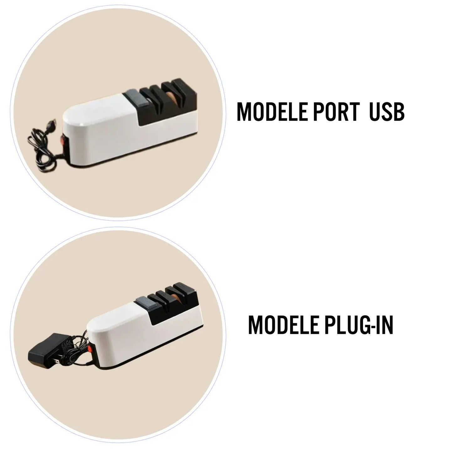 Affuteur de couteaux électrique usb plug