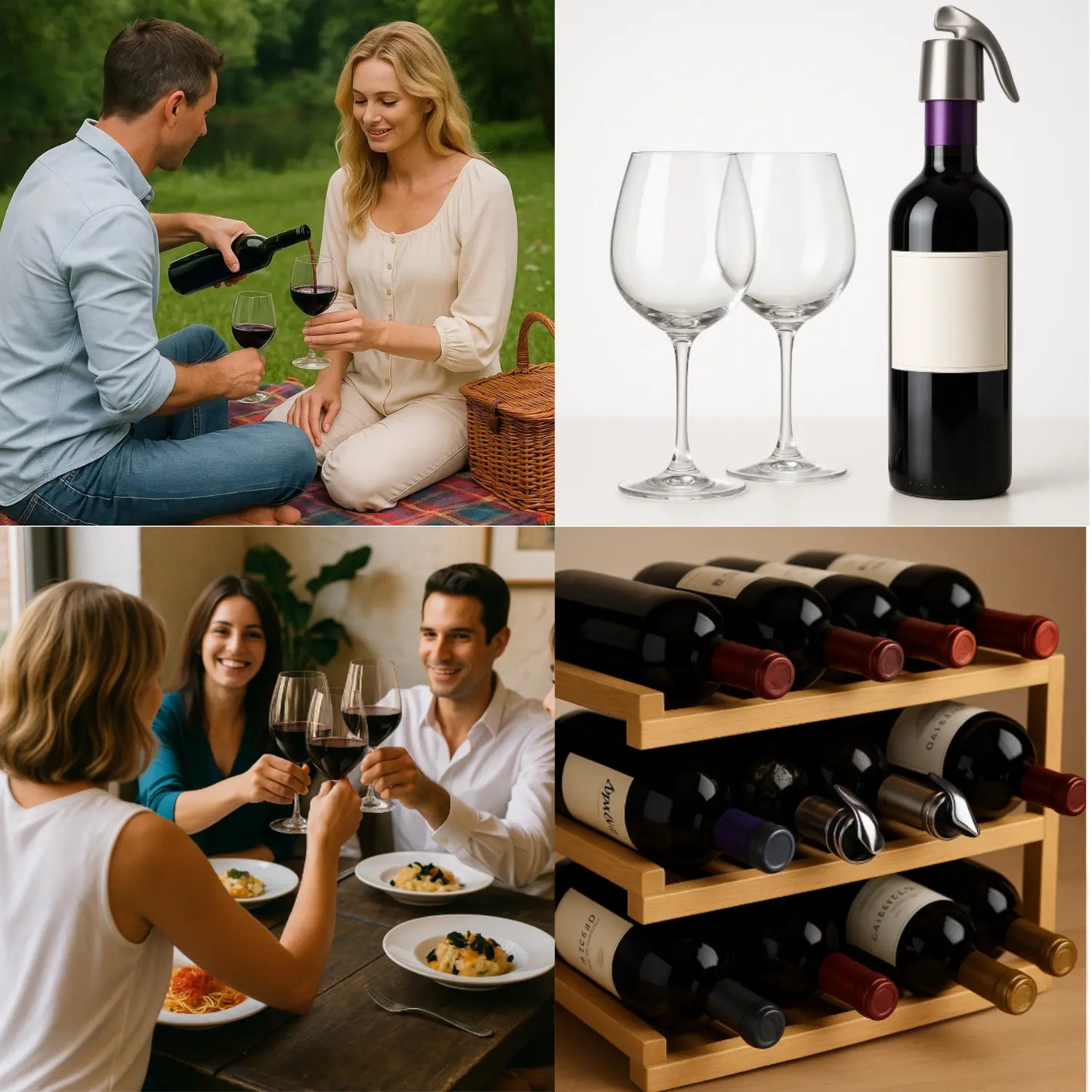 Bouchon bouteille réutilisable picnic