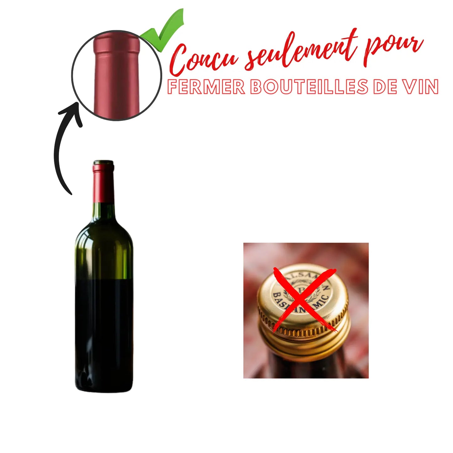 Bouchon bouteille réutilisable vins