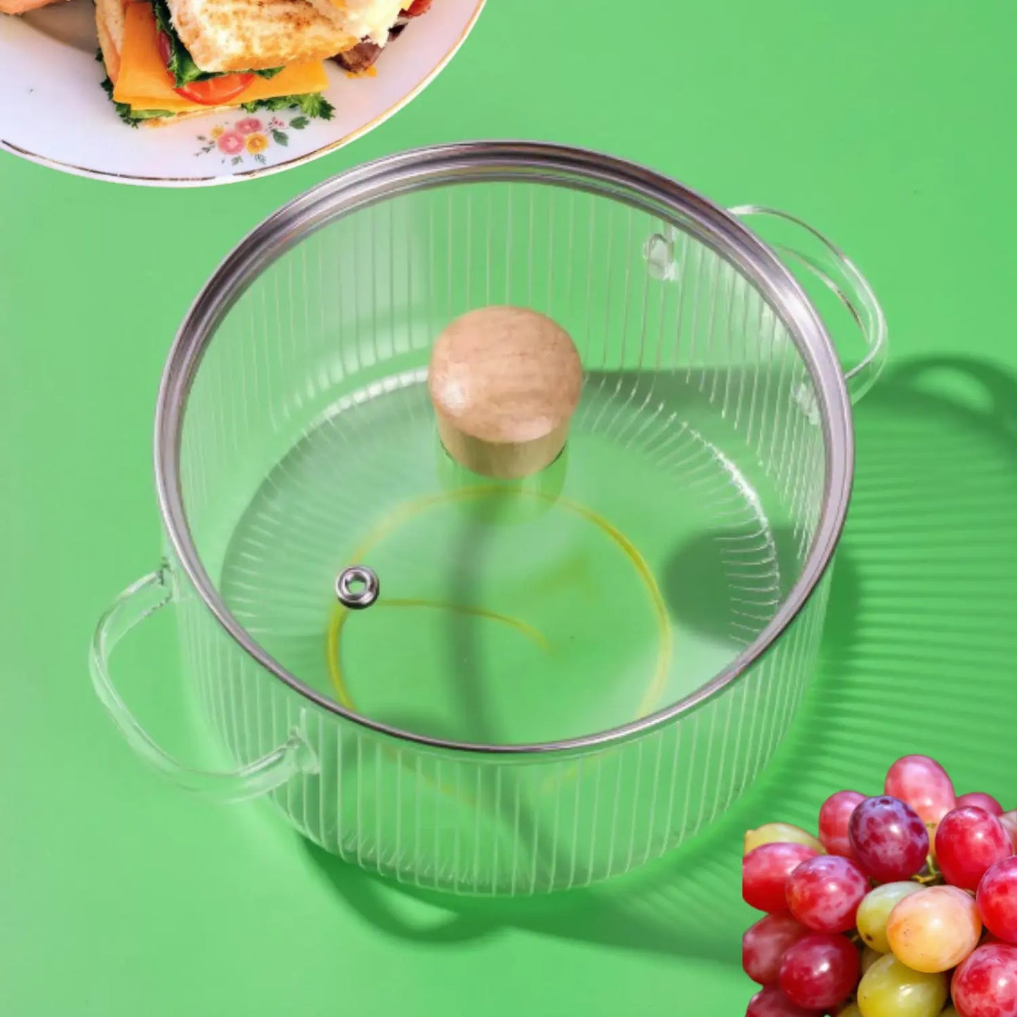 Casserole en verre │ Cristal Pot - Paradis Cuisine