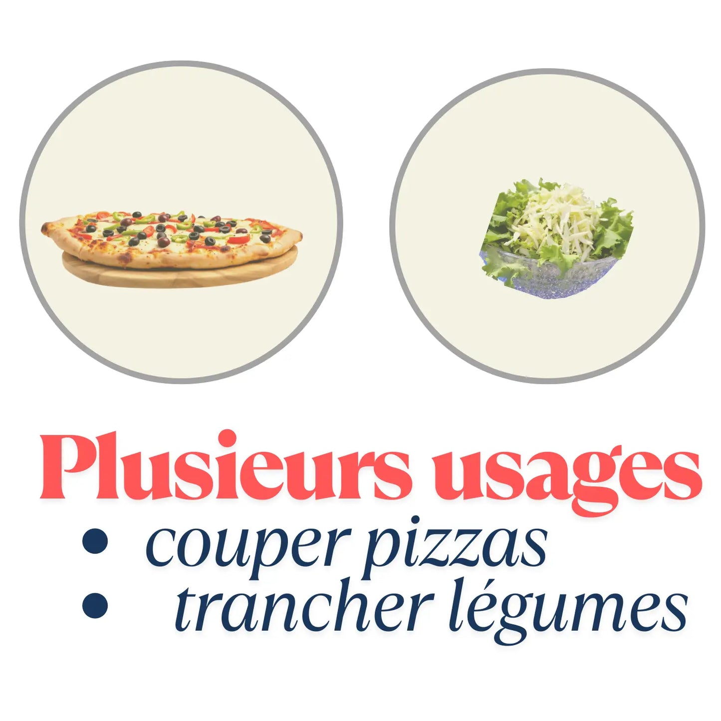 Couteau Ă pizza plusieurs usages