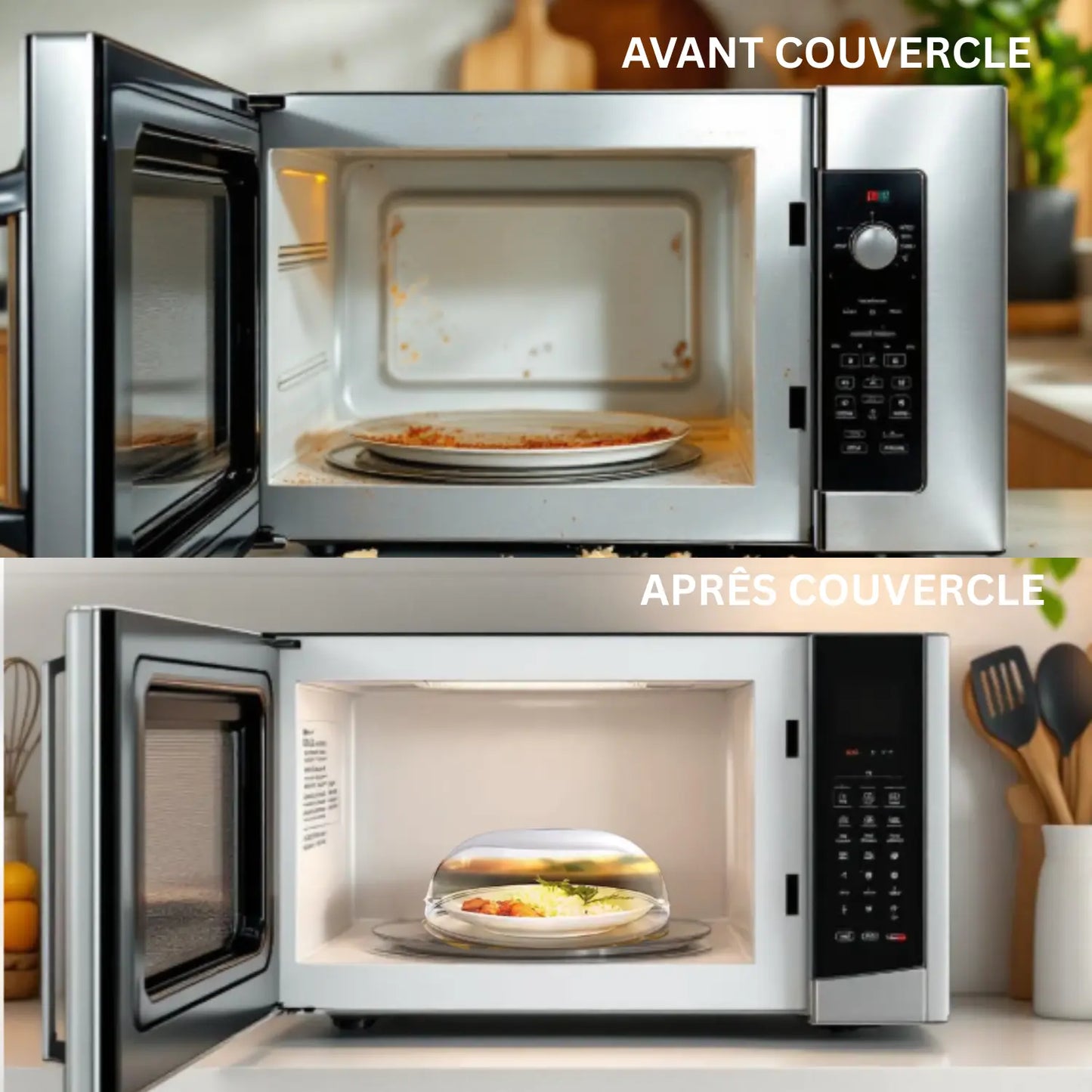 COUVERCLE MICRO ONDE ANTI-ÉCLABOUSSURES │ ANTI-SPLASH-COVER Paradis Cuisine