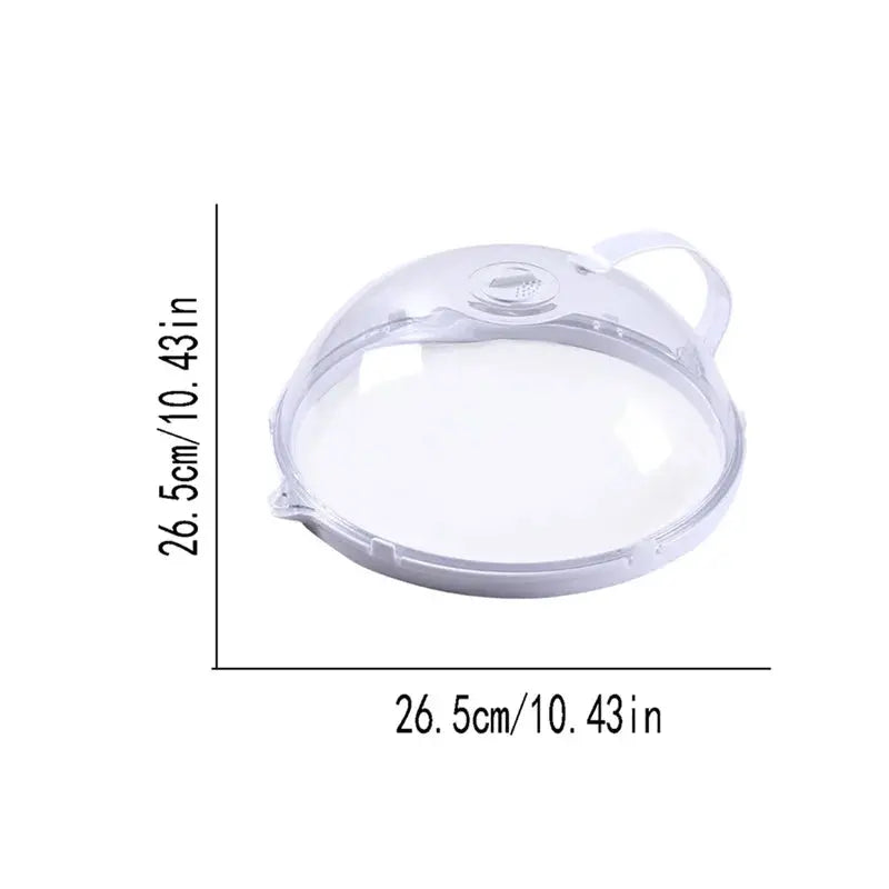 Microwave food splash proof cover, household oven heating cover, plate transparent cover, handle, cooking utensils accessories Paradis Cuisine