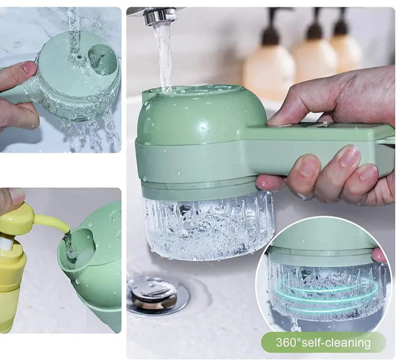 Coupe légumes électrique lavage eau