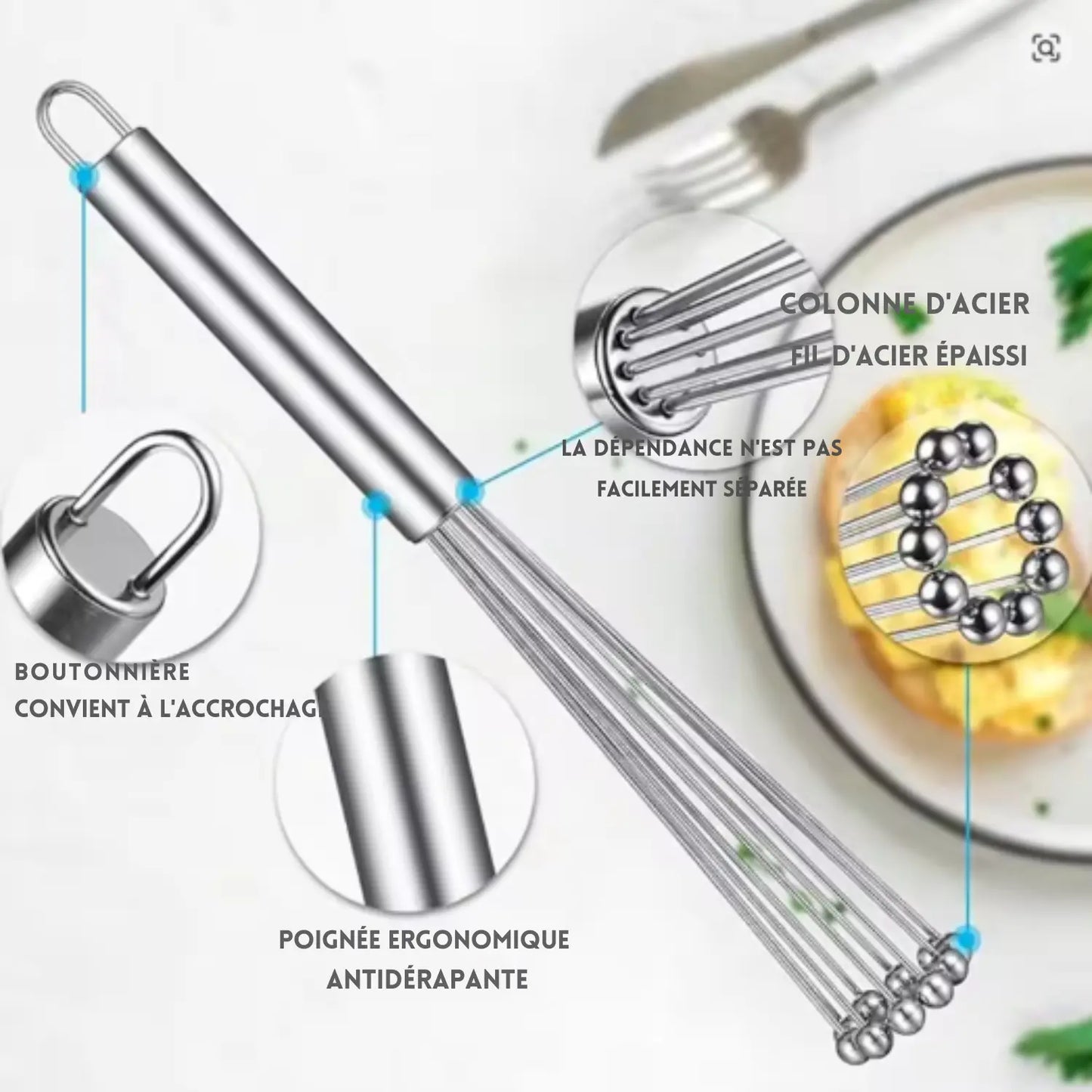 FOUET CUISINE │ FOUET À BILLES Paradis Cuisine