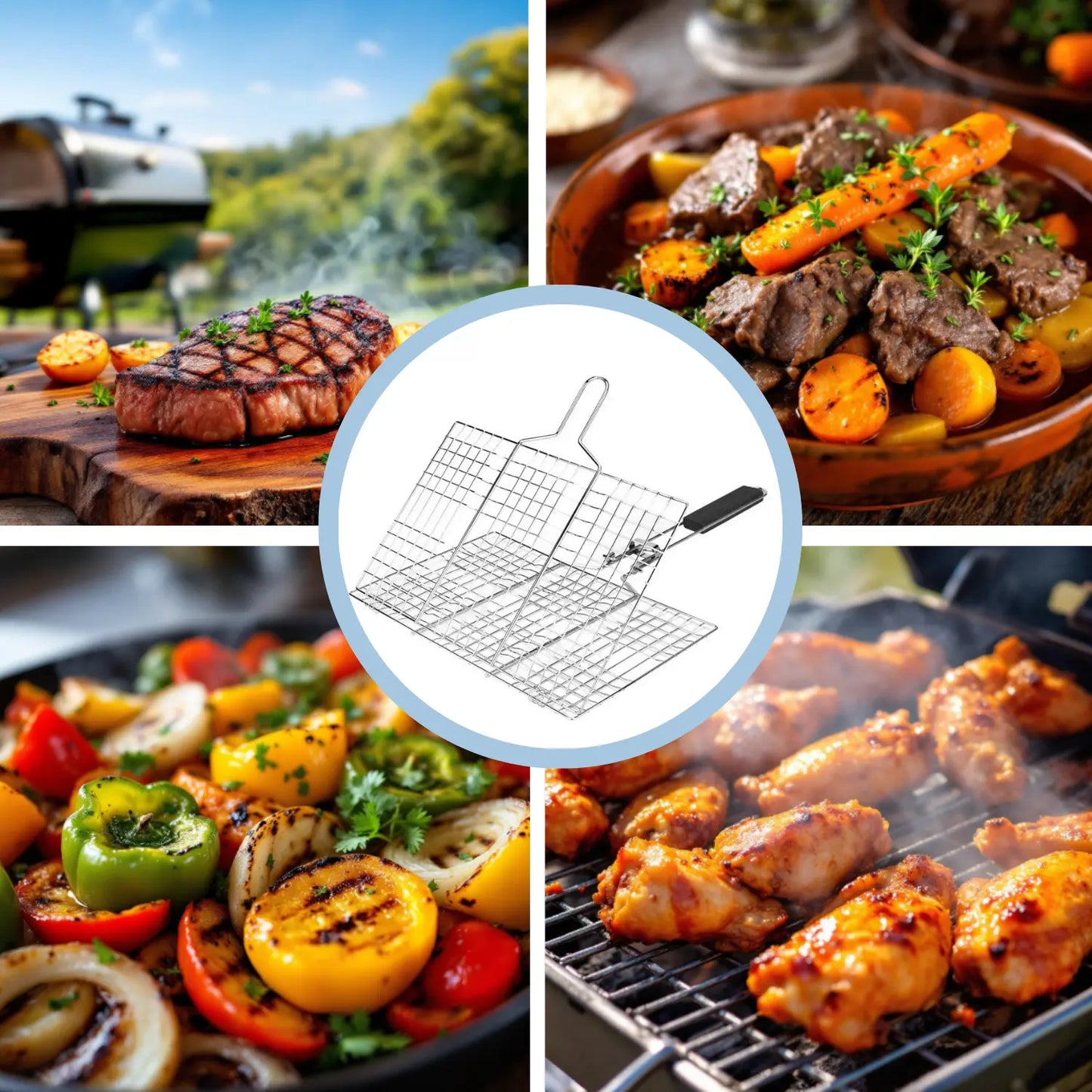 GRILLE POUR BARBECUE PORTATIVE â PORTABLE BBQ GRILL - Paradis Cuisine