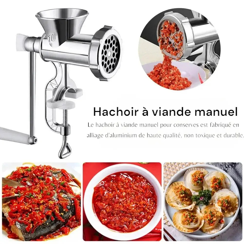 Hachoir à viande haché manuel conserves