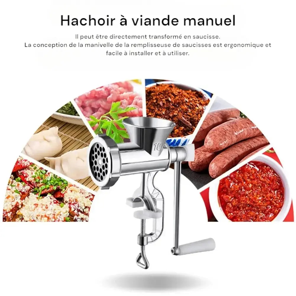 Hachoir à viande haché manuel démonstration
