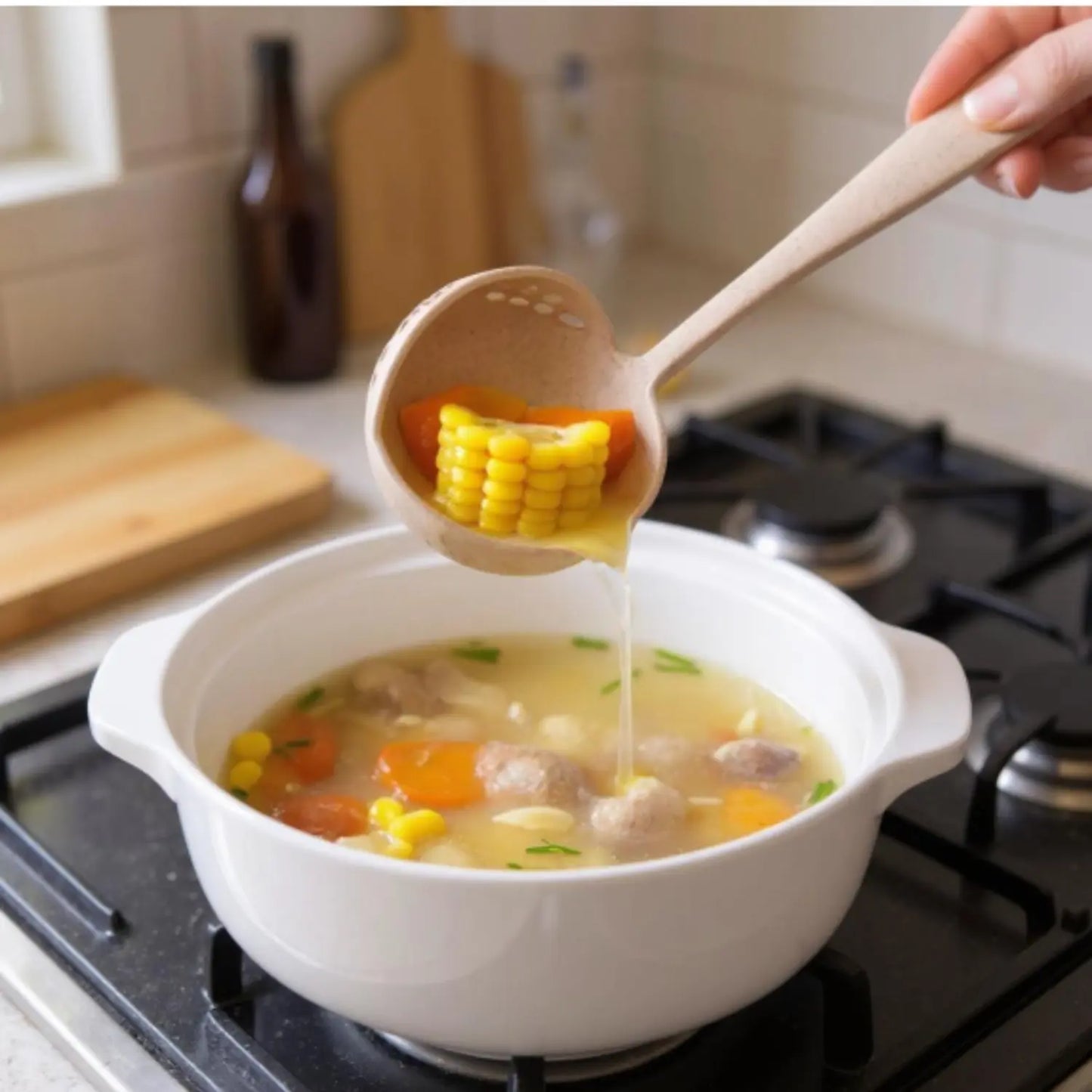 Louche à soupe et passoire │Paradis-cuisine