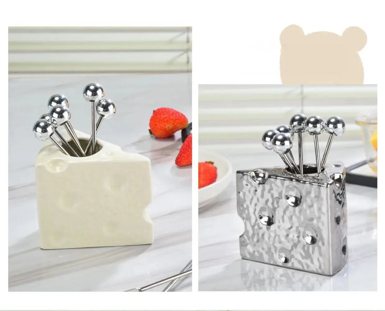Mini fourchettes à fromage bear ours