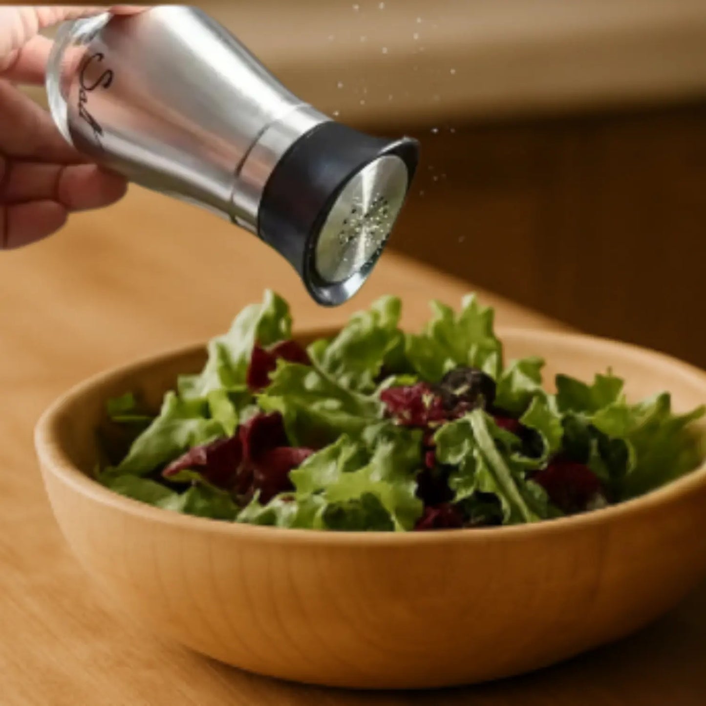 Moulin sel et poivre salade