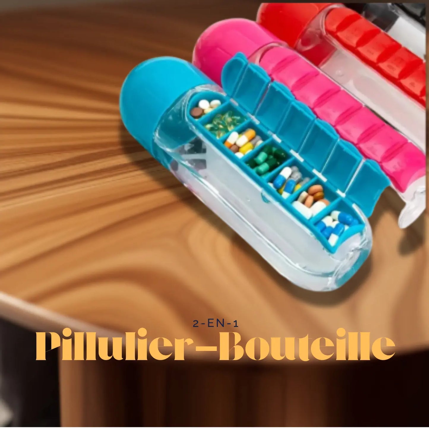 Pillulier bouteille 2-en-1 Demo