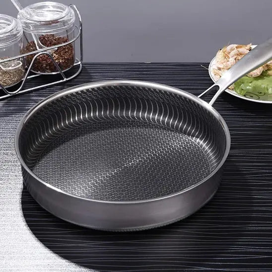 POĂLE INOX âFRYING PAN - PARADIS-CUISINE