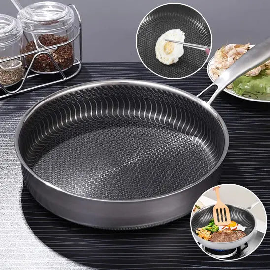 POĂLE INOX âFRYING PAN - PARADIS-CUISINE