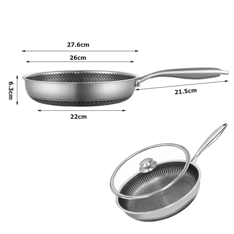 POĂLE INOX âFRYING PAN - PARADIS-CUISINE