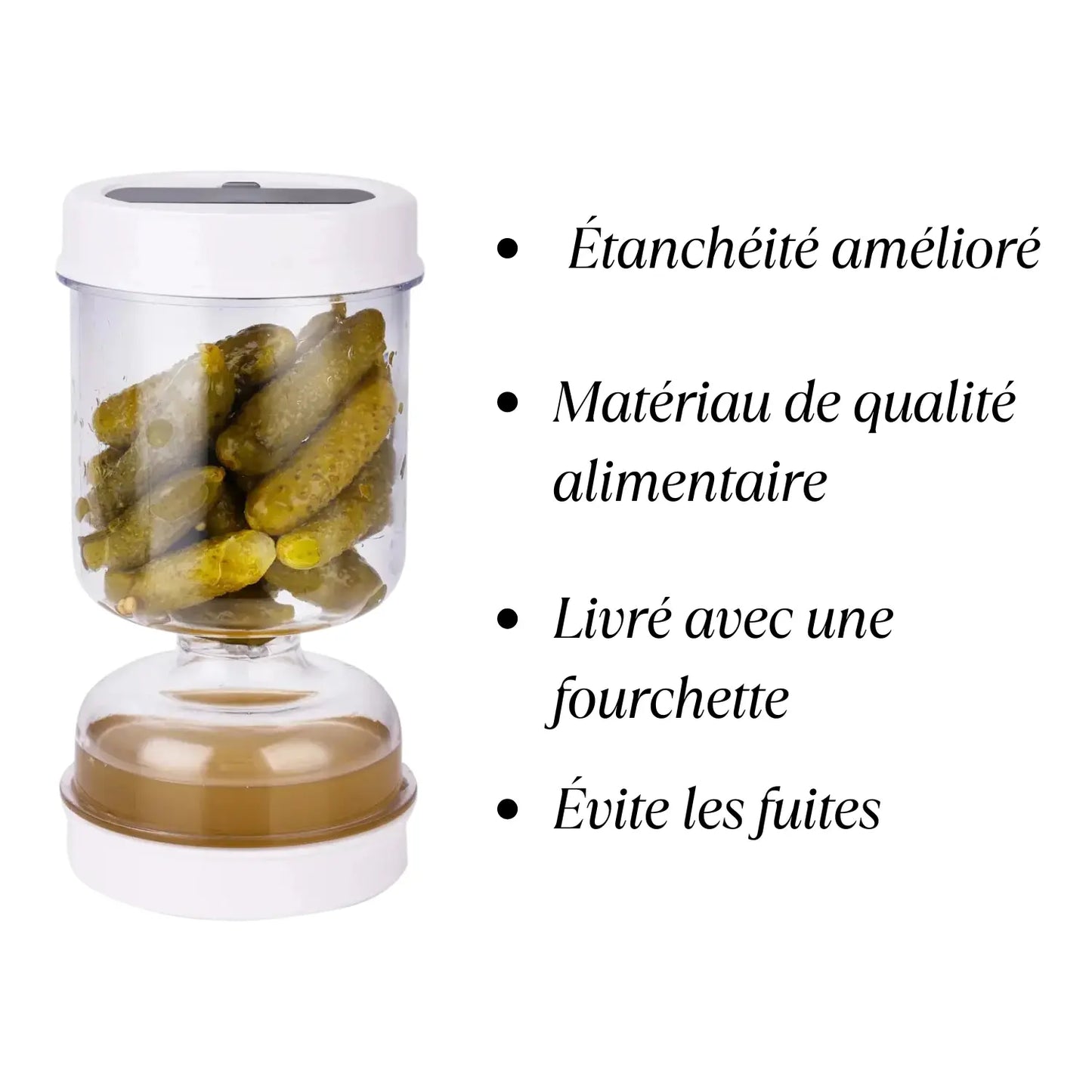 POT A CORNICHON - OLIVES │FLIP-PICKLE Paradis Cuisine