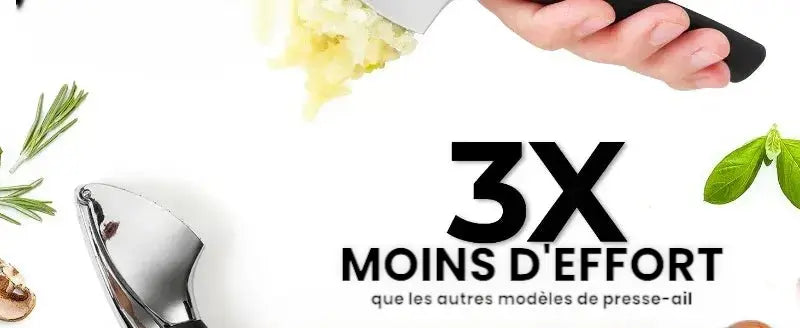 Presse ail poignées caoutchouc 3x moins d effort