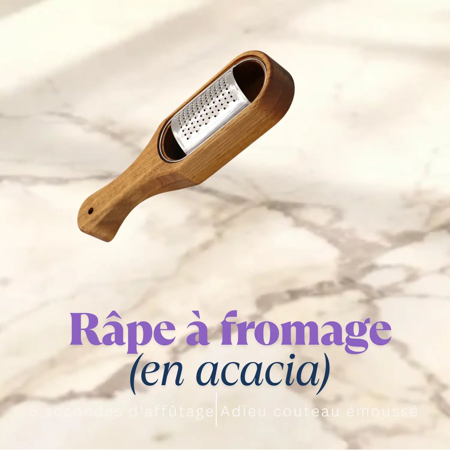 Râpe à fromage en Acacia Collecteur demonstration