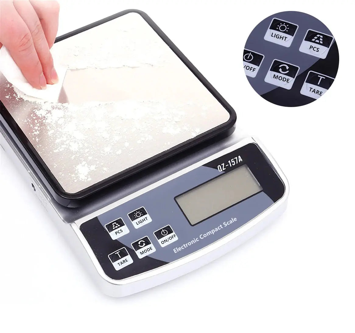 10KG/5KG/3KG Electronic Scale USB Charge Precision Kitchen Balance Food Scale Household Coffee Scale Smart Digital Baking Scale Paradis Cuisine