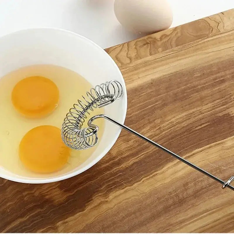 Stainless Steel Spring Egg Beater Sauce Blender Mini Whisk Milk Frother Foamer Creative Cooking Tools Cooking Accessories Paradis Cuisine
