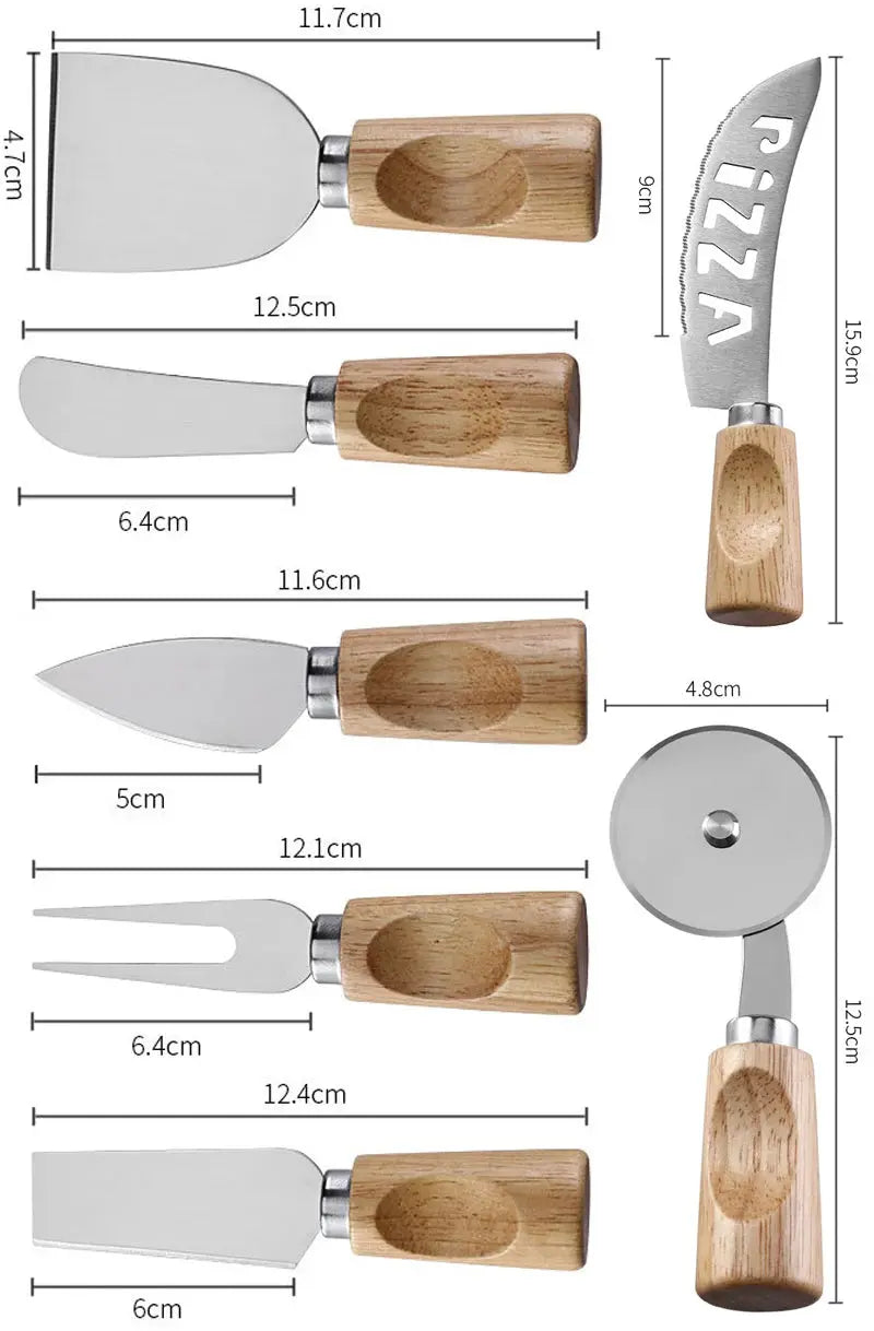 Set de couteau à fromage 5 dimensions