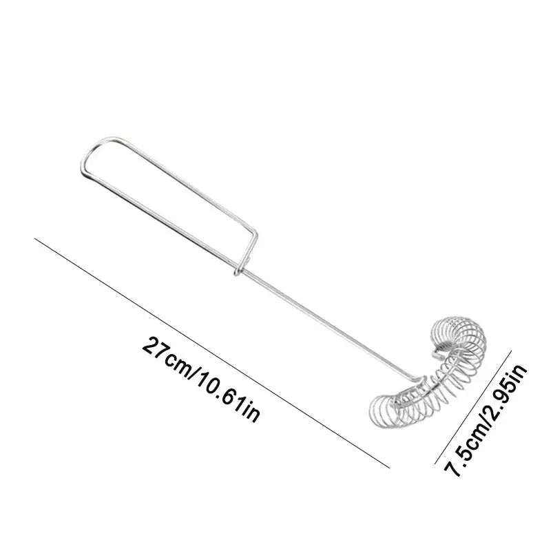 Stainless Steel Spring Egg Beater Sauce Blender Mini Whisk Milk Frother Foamer Creative Cooking Tools Cooking Accessories Paradis Cuisine
