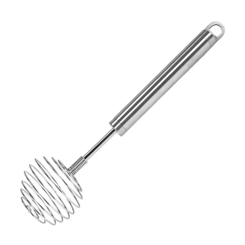 Stainless Steel Ball Spring Whisk, Semi-Automatic Egg Beater, Hand-held Butter Mixer, Avocado Potato Masher, Kitchen Baking Tool Paradis Cuisine