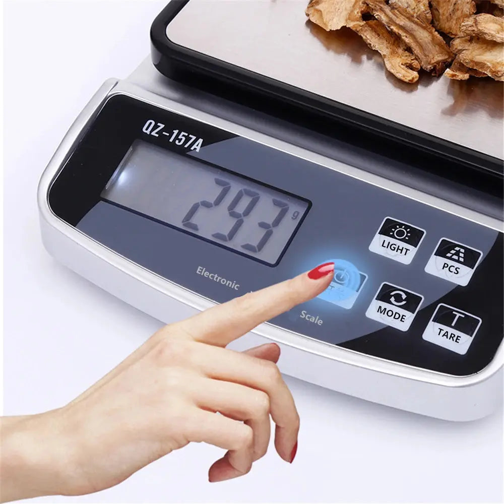 10KG/5KG/3KG Electronic Scale USB Charge Precision Kitchen Balance Food Scale Household Coffee Scale Smart Digital Baking Scale Paradis Cuisine