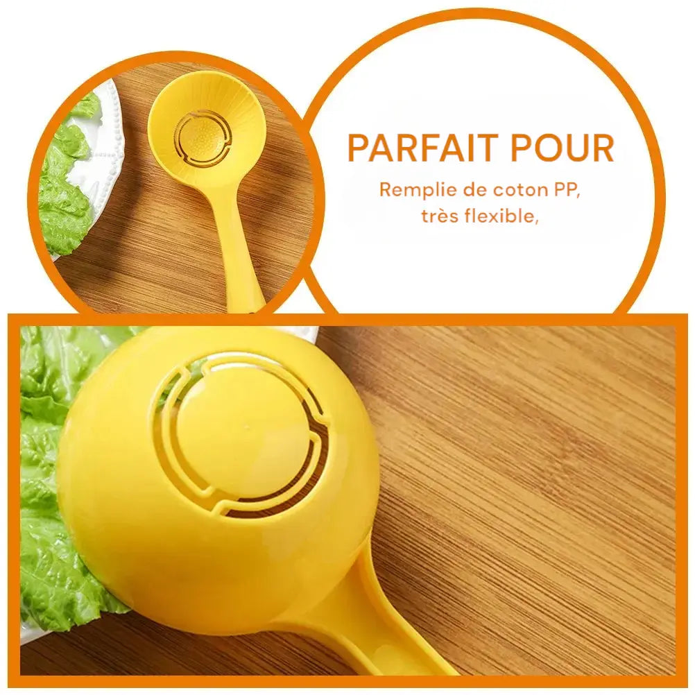 Cuillère à riz semi-circulaire flexibe