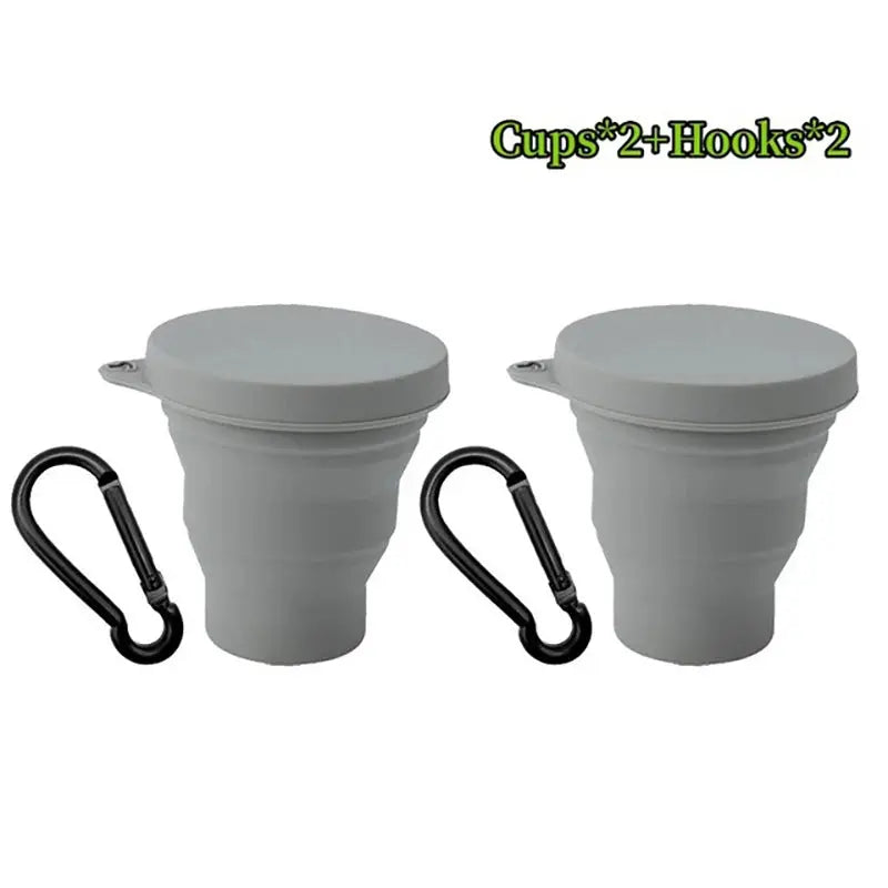 Tasse Pliable Portable Deux Gris