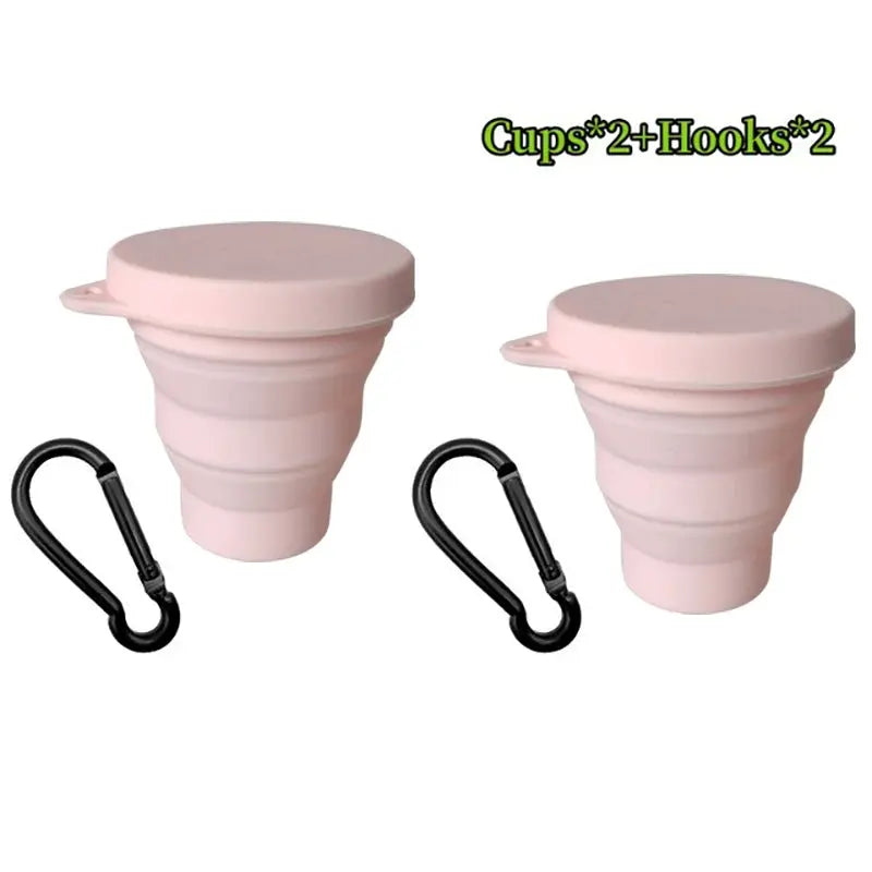 Tasse Pliable Portable Deux Roses