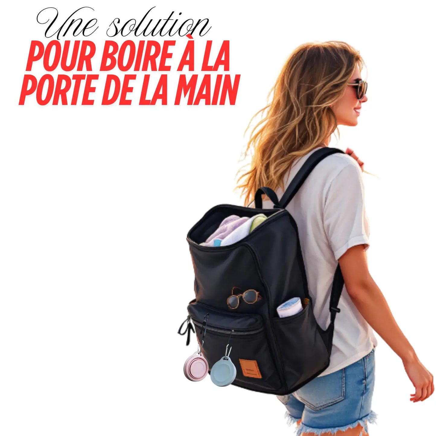 Tasse Pliable Portable Sac a Dos