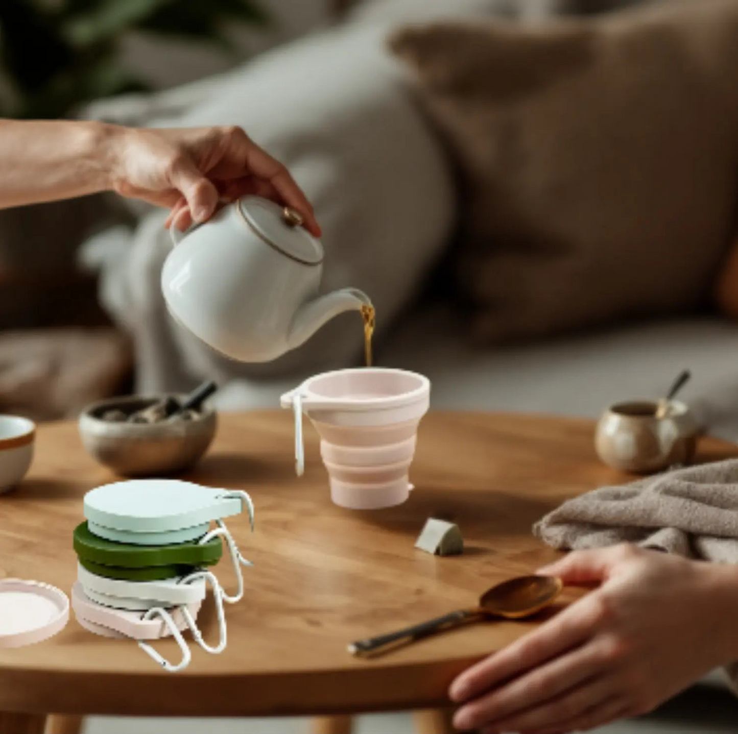🥛TASSE PLIABLE EN SILICONE│FOLDING CUP Paradis Cuisine