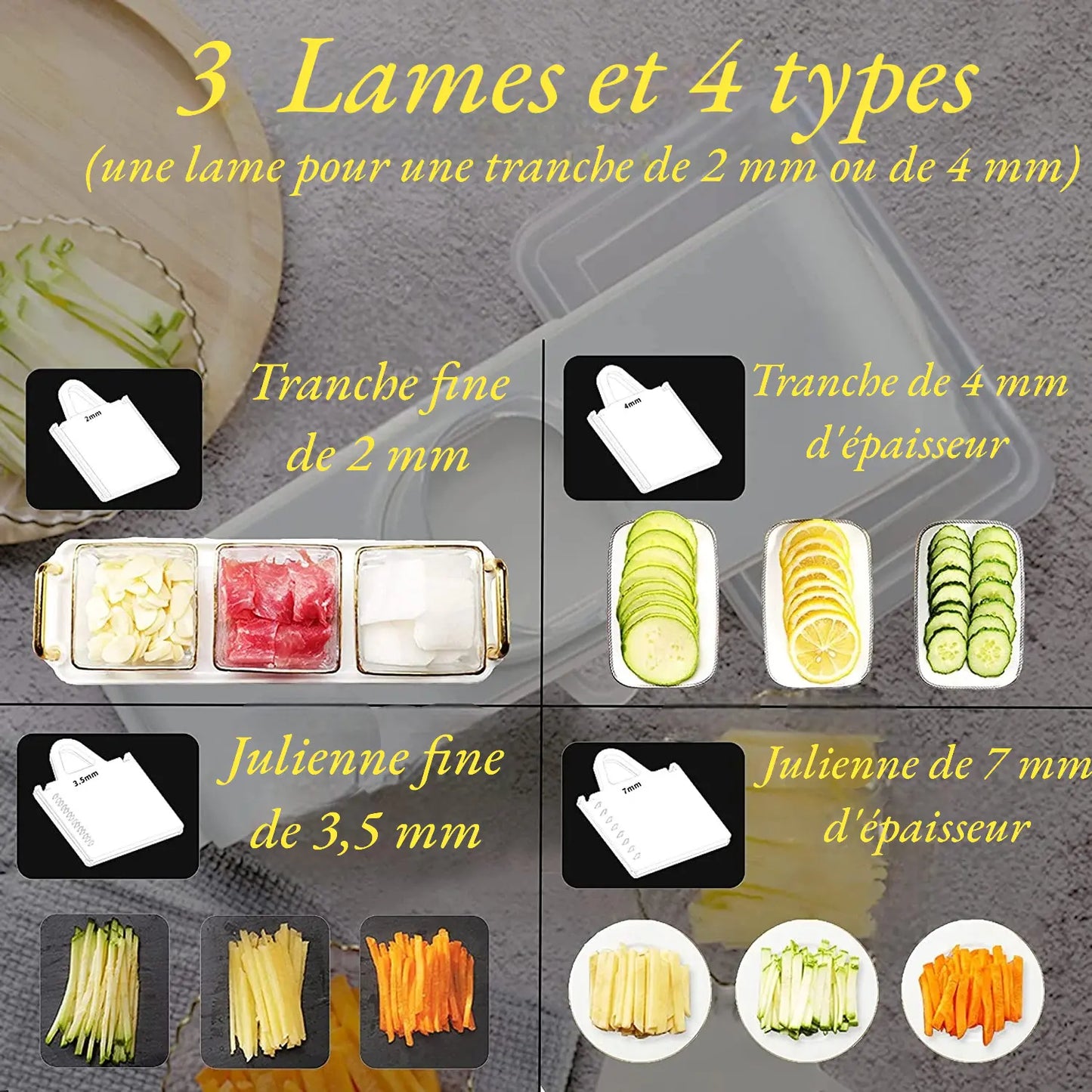 🥒 TRANCHEUSE À LÉGUMES POLYVALANTE | POLY-TRANCHE - Paradis Cuisine