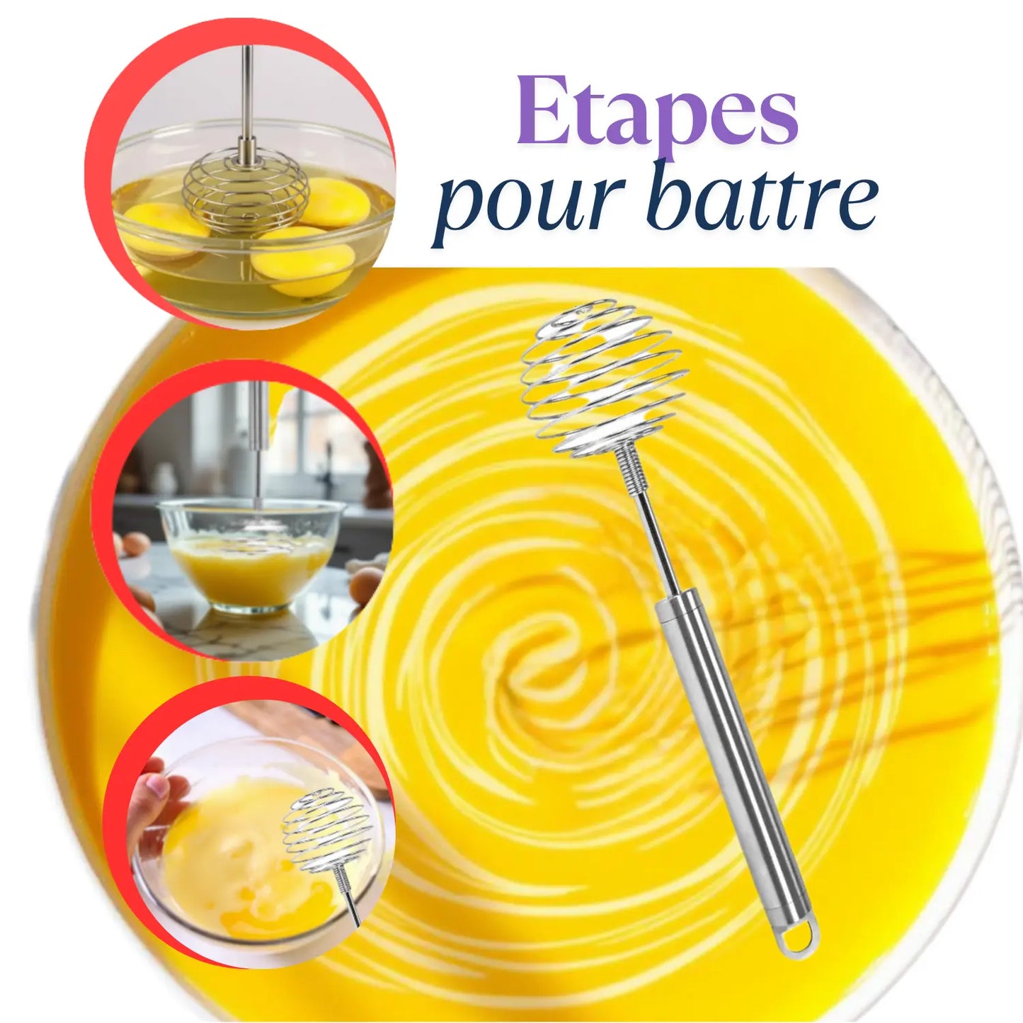 FOUET CUISINE À RESSORT │ SPRING-WHISK Paradis Cuisine