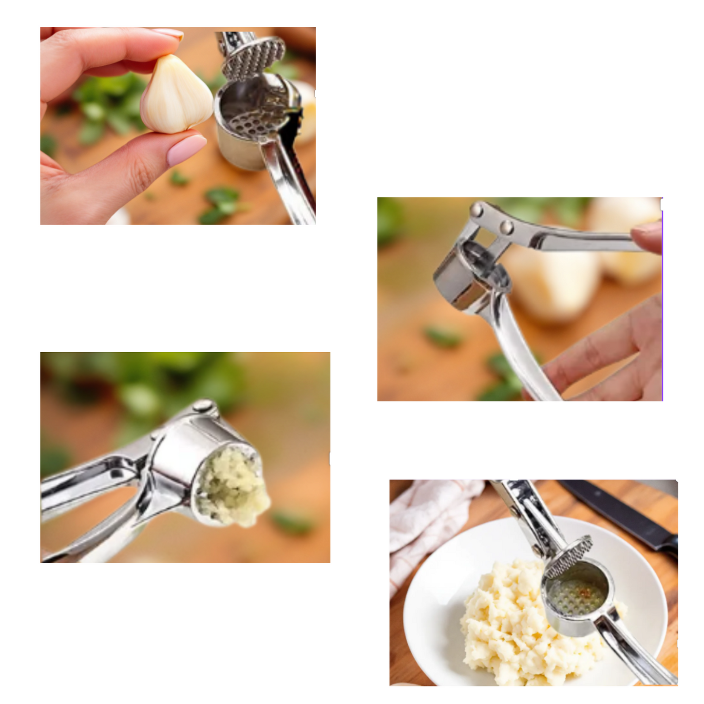 đ§ ECRASE AIL EN ACIER INOX | PRESSE-VITE - Paradis Cuisine