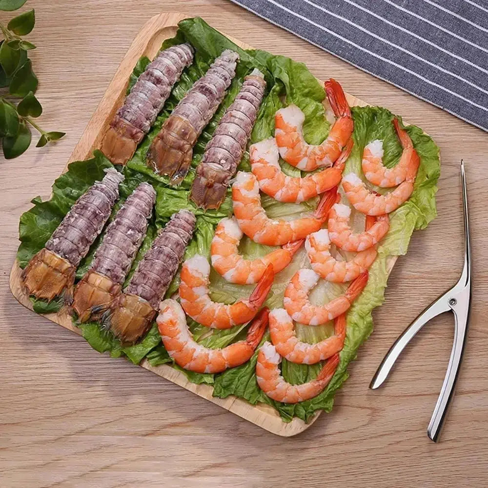 🍤 Eplucheur de crevettes - assiette servi