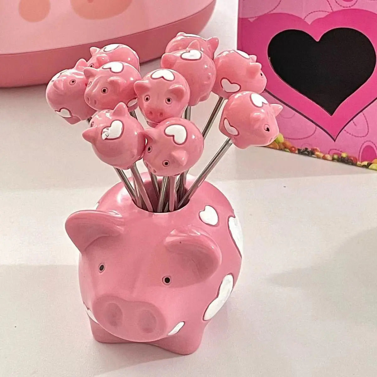 Fourchettes à dessert PEGGY PINK - Paradis Cuisine