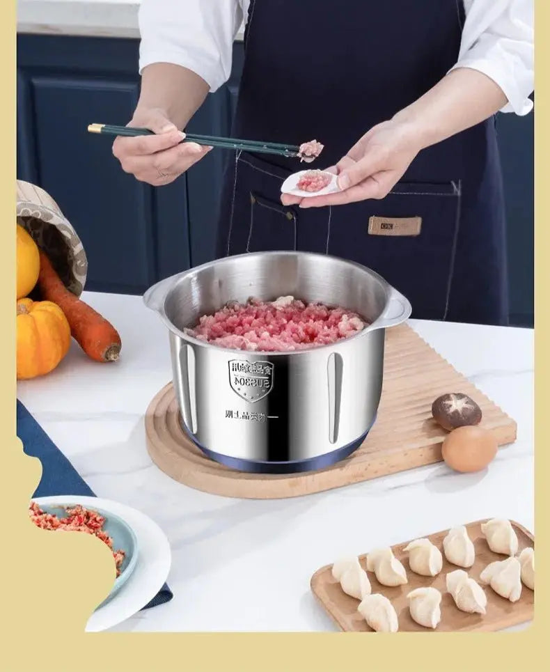 🥩 Hachoir électrique à viande en acier - Paradis Cuisine
