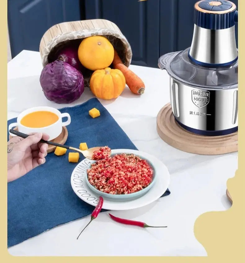 🥩 Hachoir électrique à viande en acier - Paradis Cuisine