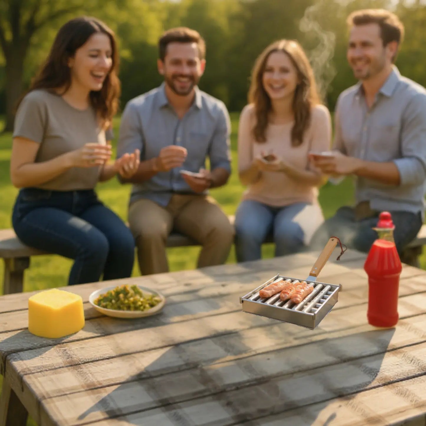 ACCESSOIRE BARBECUE - SUPPORT À HOT DOG │ HOT-DOG ROLLER Paradis Cuisine
