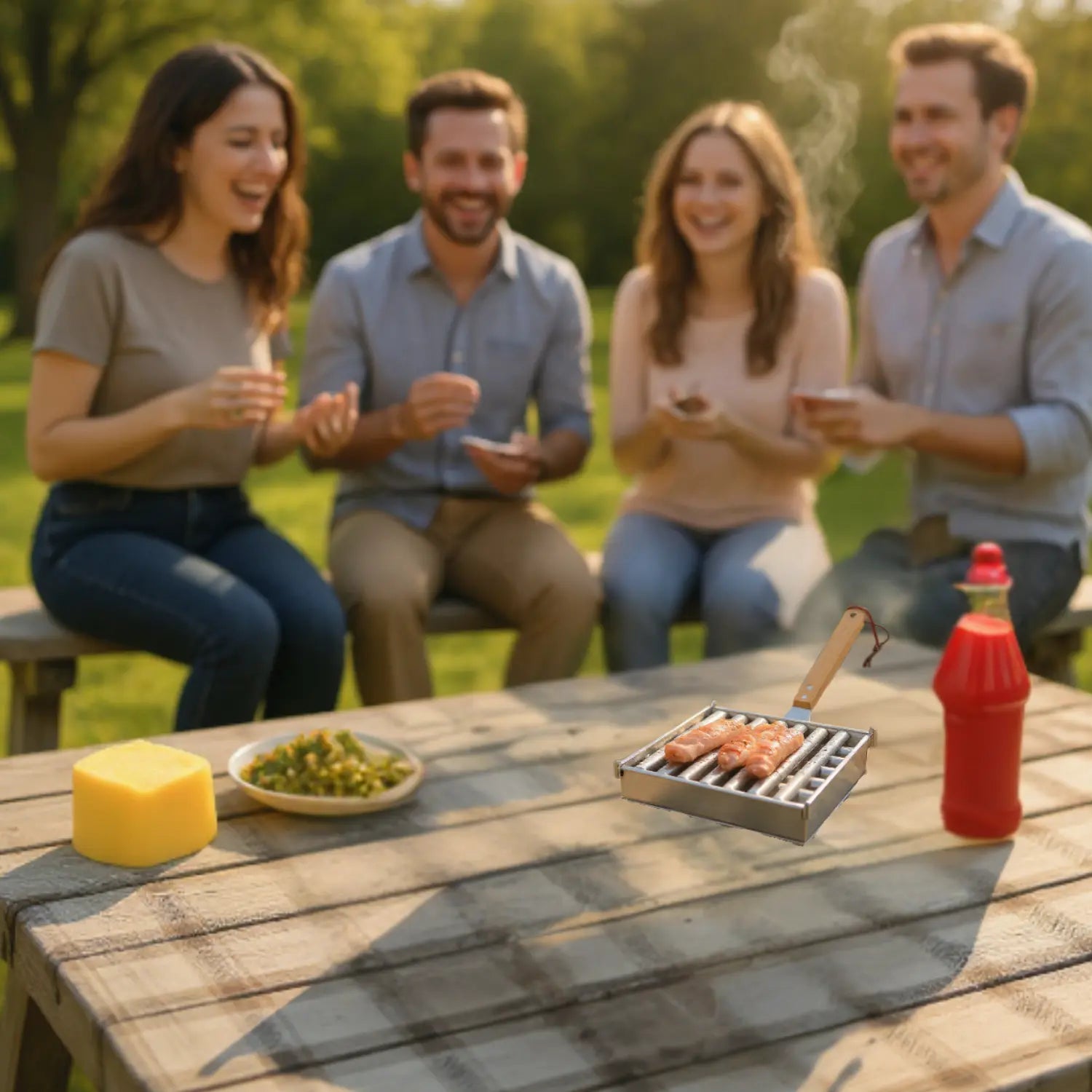 ACCESSOIRE BARBECUE - SUPPORT À HOT DOG │ HOT-DOG ROLLER Paradis Cuisine