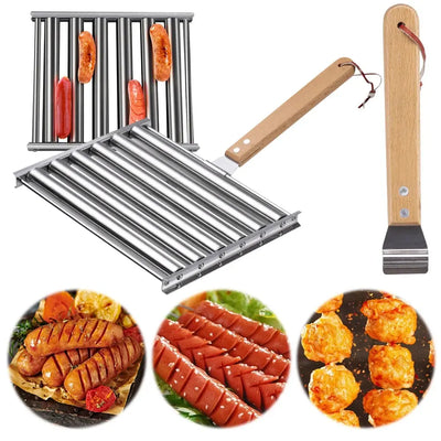 ACCESSOIRE BARBECUE - SUPPORT À HOT DOG │ HOT-DOG ROLLER Paradis Cuisine