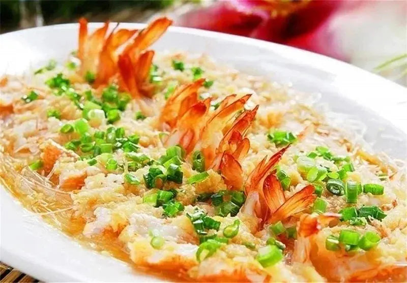 Presse-a-ail-Assiette-servi-crevettes