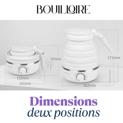 Bouilloire température réglable dimensions