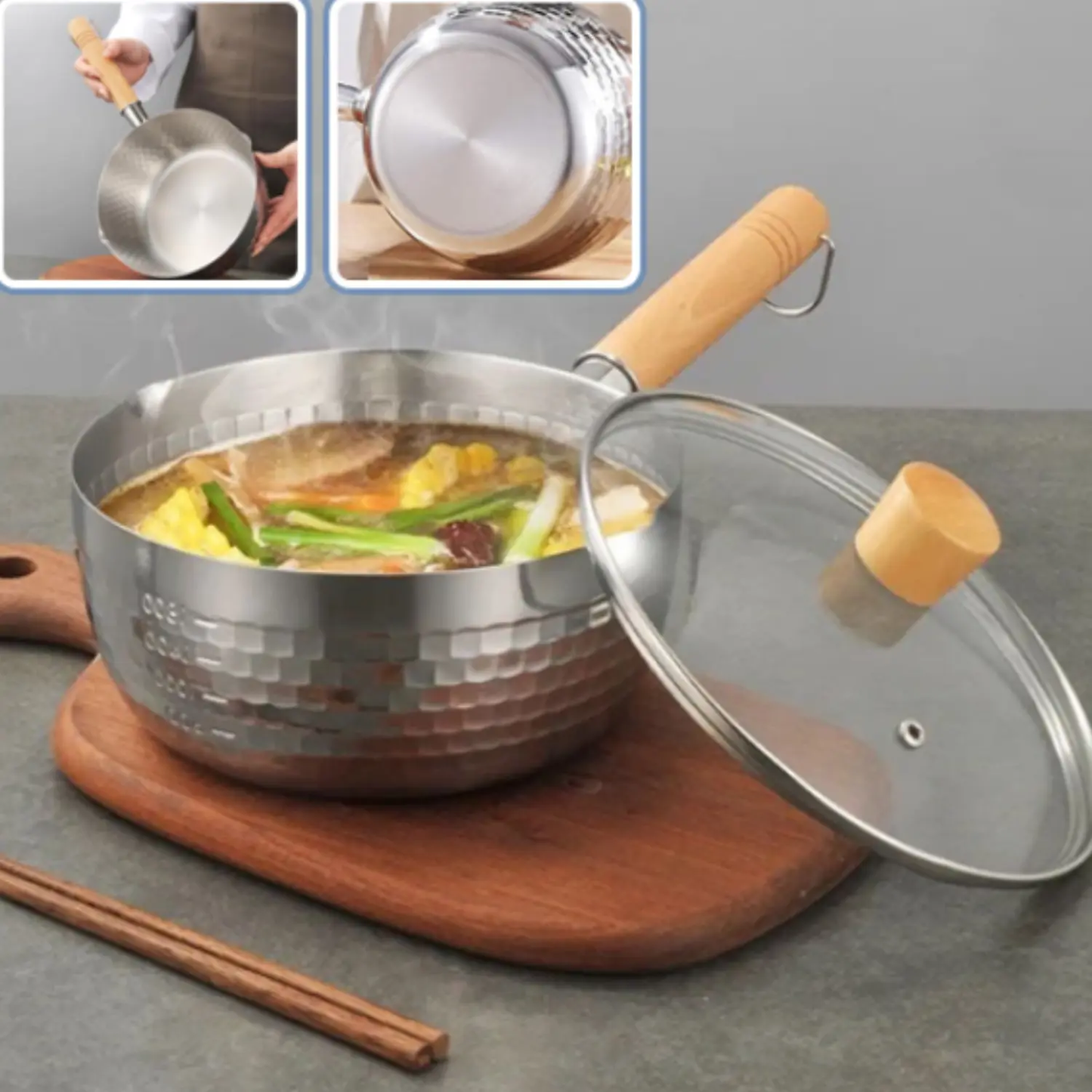 Casserole Inox Martelee Ragout - Paradis Cuisine