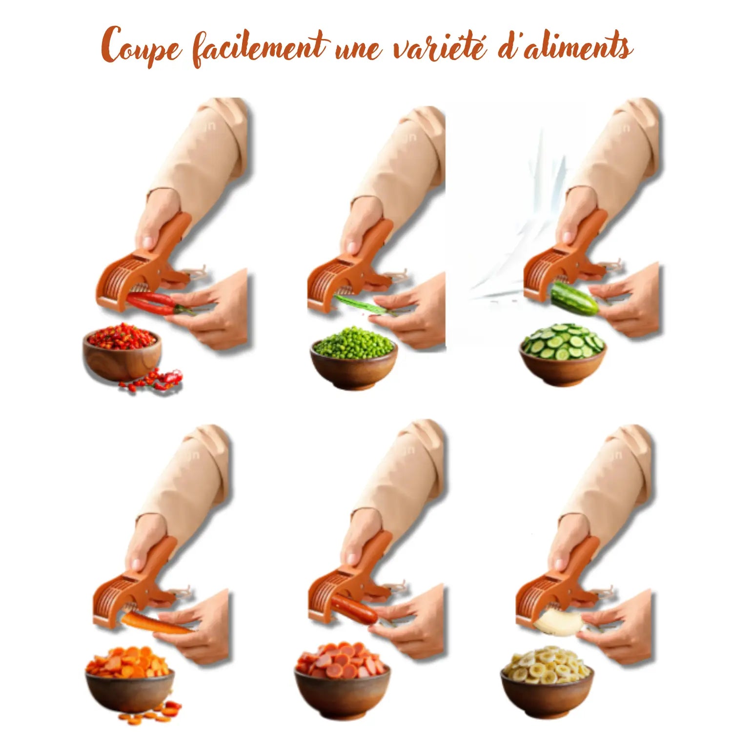 Coupe légumes multifonction plusieurs usages