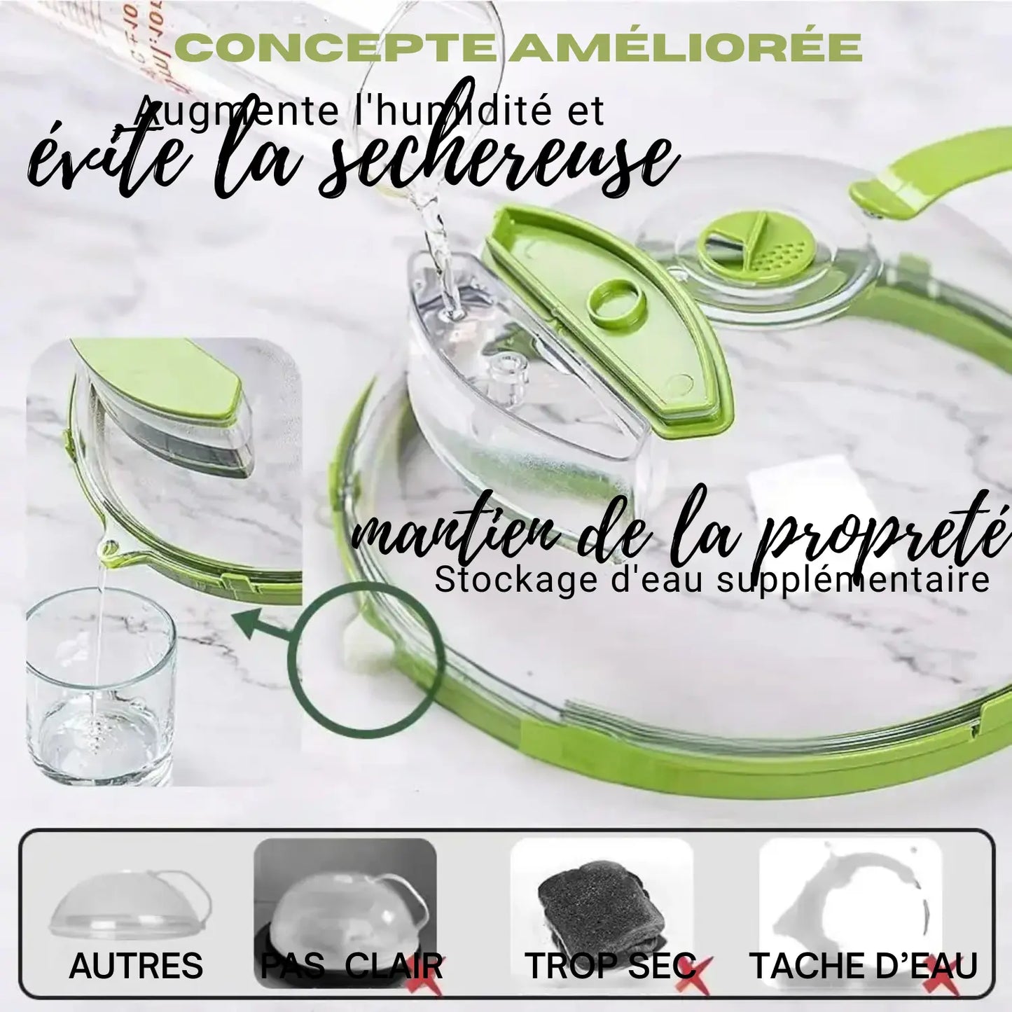 Couvercle micro onde antiéclaboussures Gadgets Paradis 