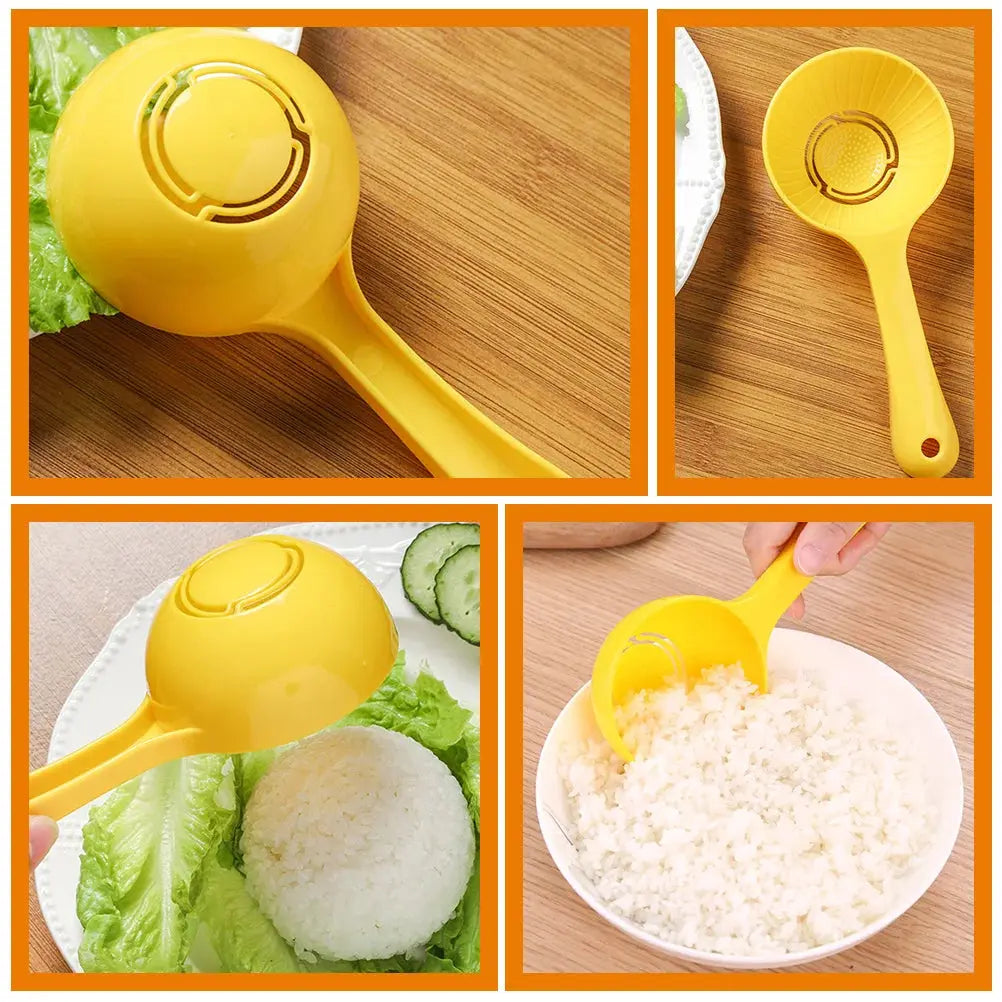 Cuillère à riz semi-circulaire usage